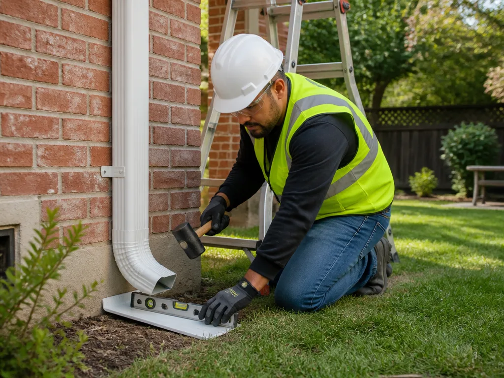 Splash Block Installation