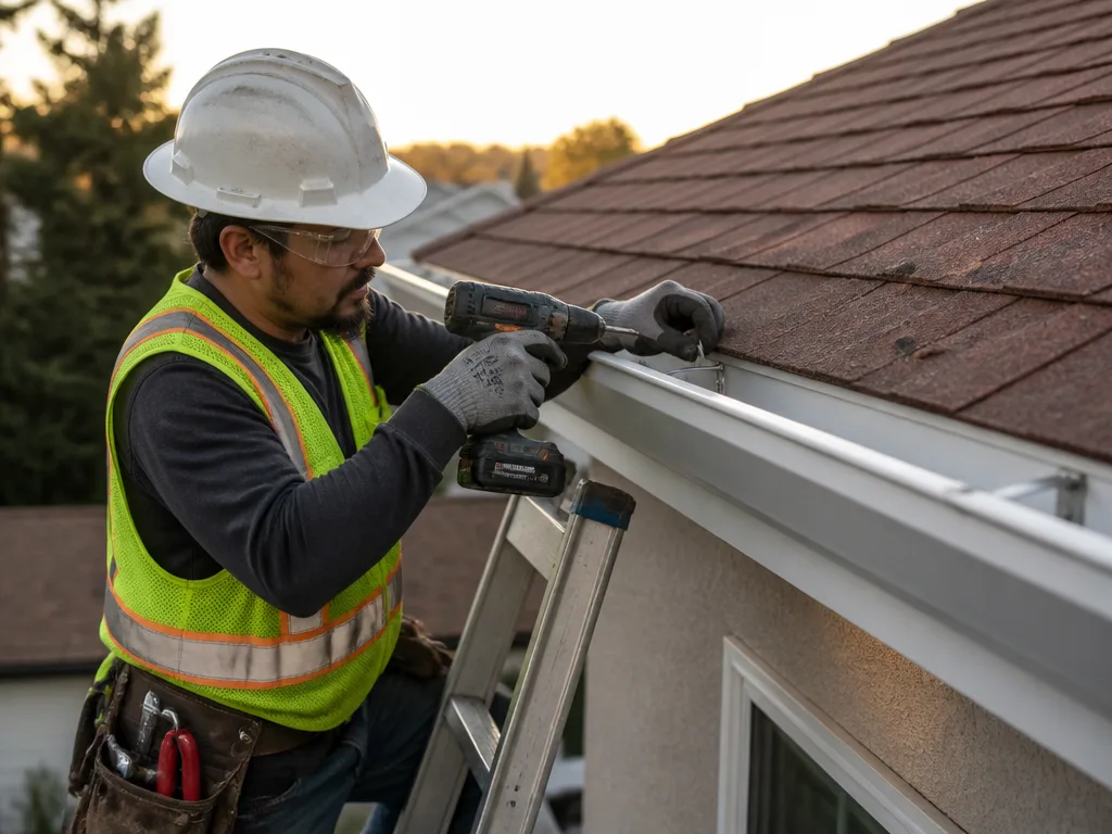 Vinyl Gutter Installation